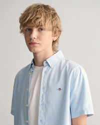 Teens Oxford-hemd met korte mouwen