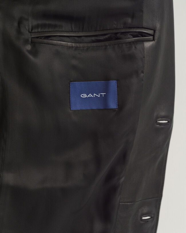 Veste blazer ultra-ample en cuir