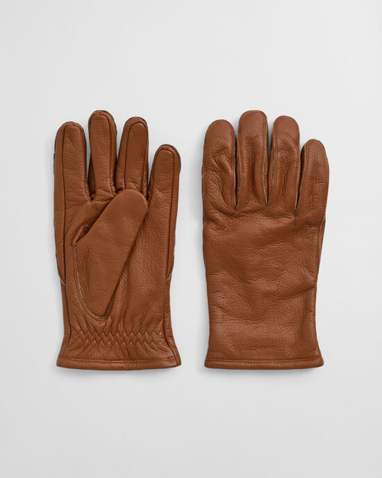 Gants en cuir style workwear