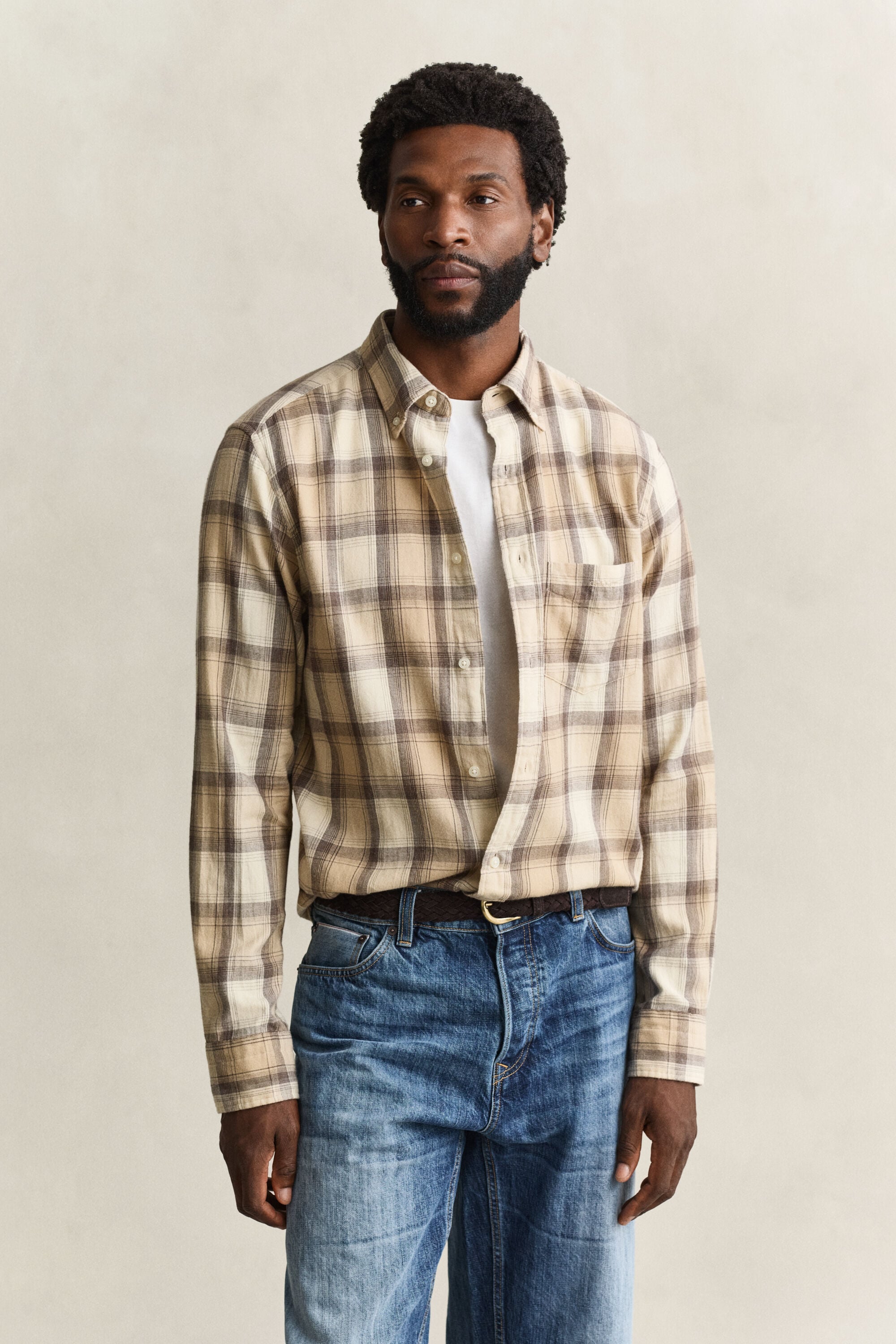Geruit hemd van Windblown-flanel