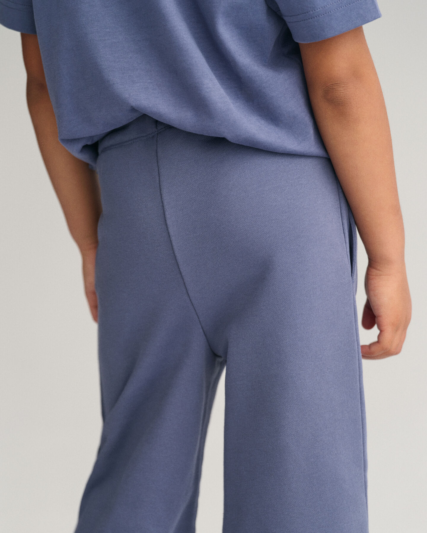 Girls jersey broek met wijde pijpen