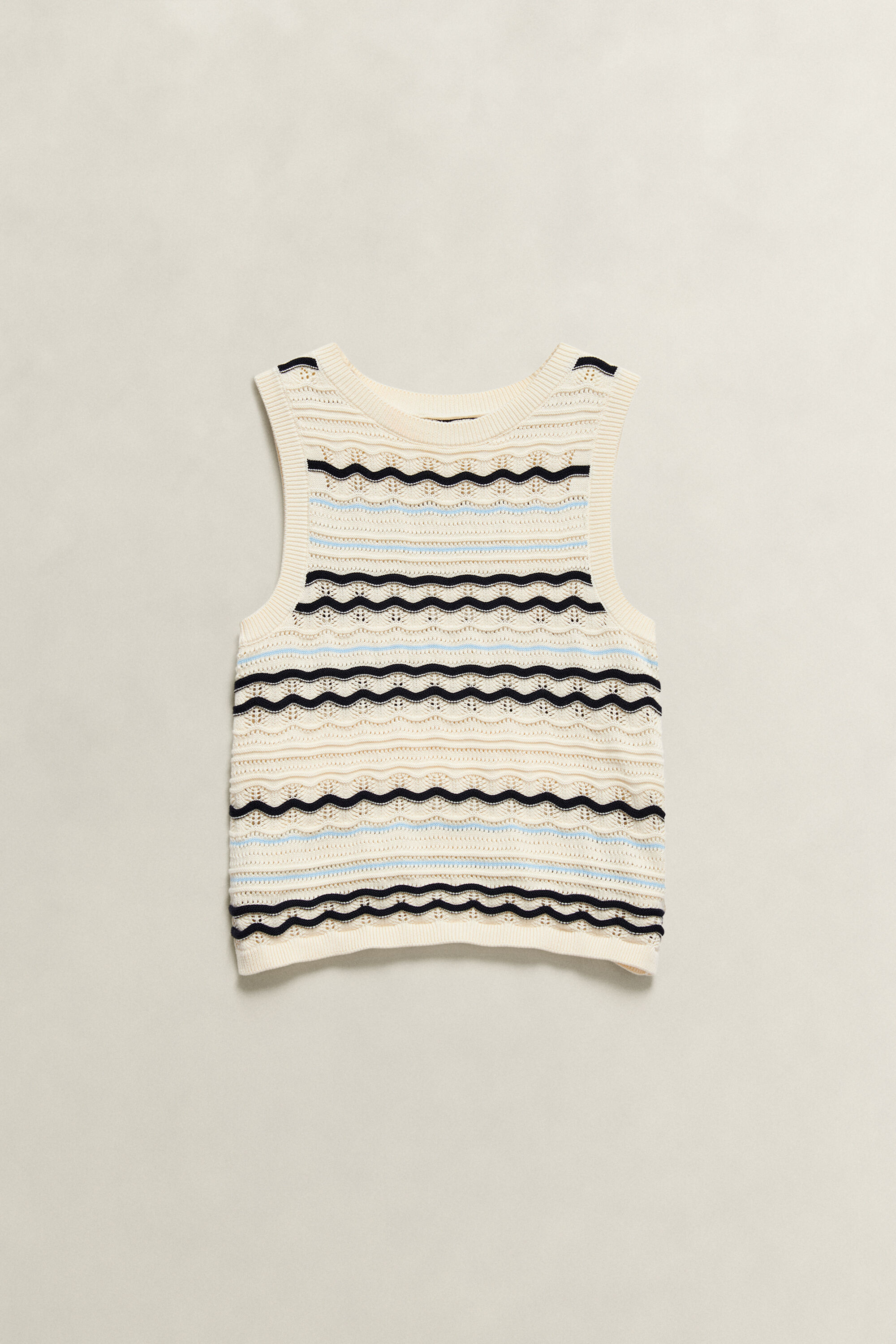 Pull sans manches en maille Ado Fille