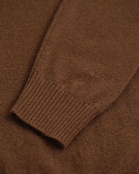 Kasjmier trui met korte rits