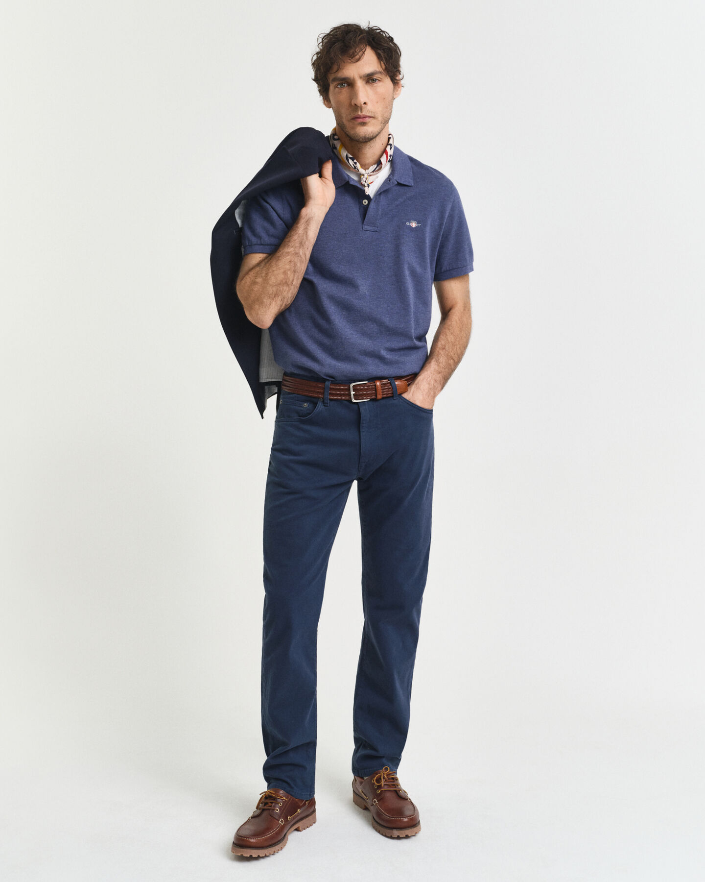 Regular Fit Shield piqué poloshirt