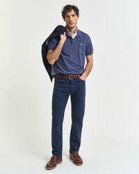 Regular Fit Shield piqué poloshirt