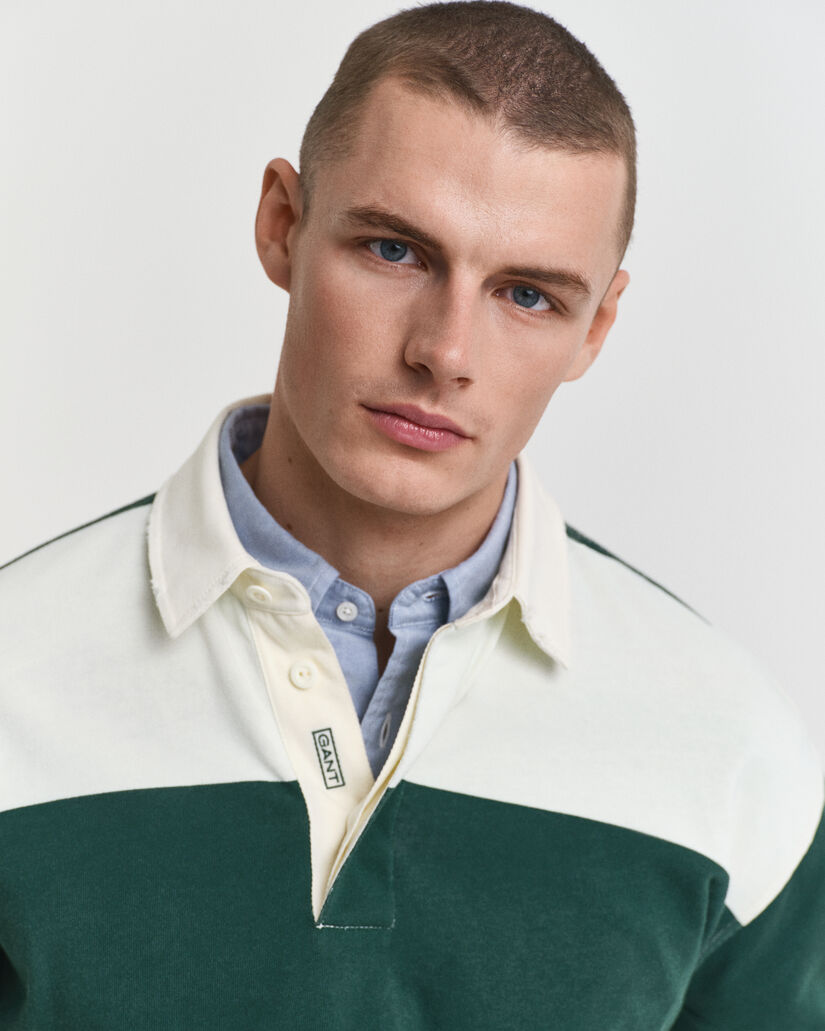 Heavy Rugger à rayures en colour-block