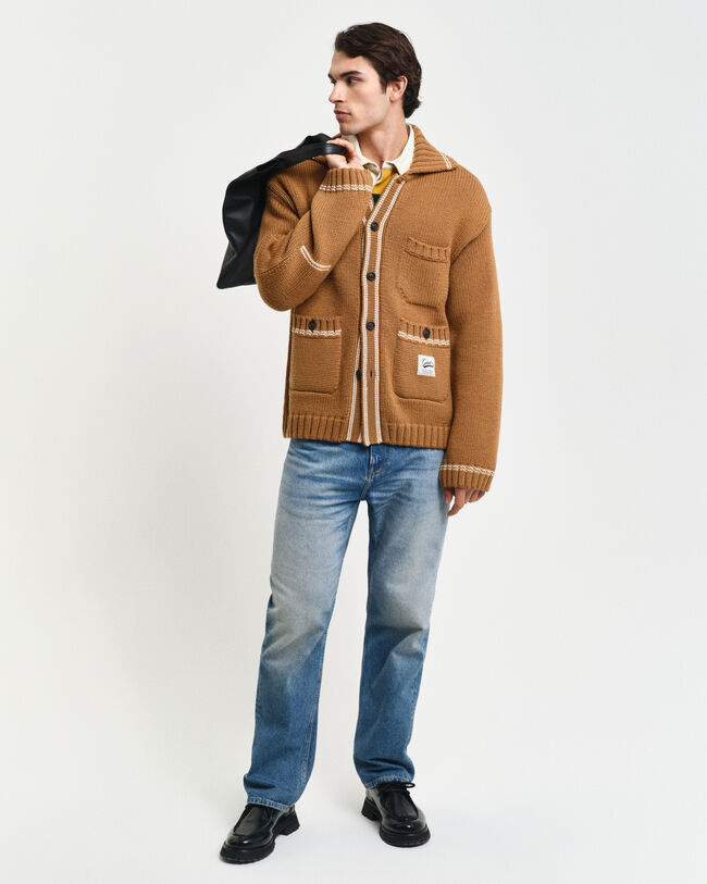 Cardigan en laine à boutons