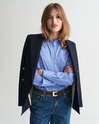 Chemise coupe regular en popeline à rayures classique