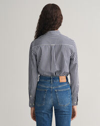 Regular Fit poplin hemd met Gingham-ruitje