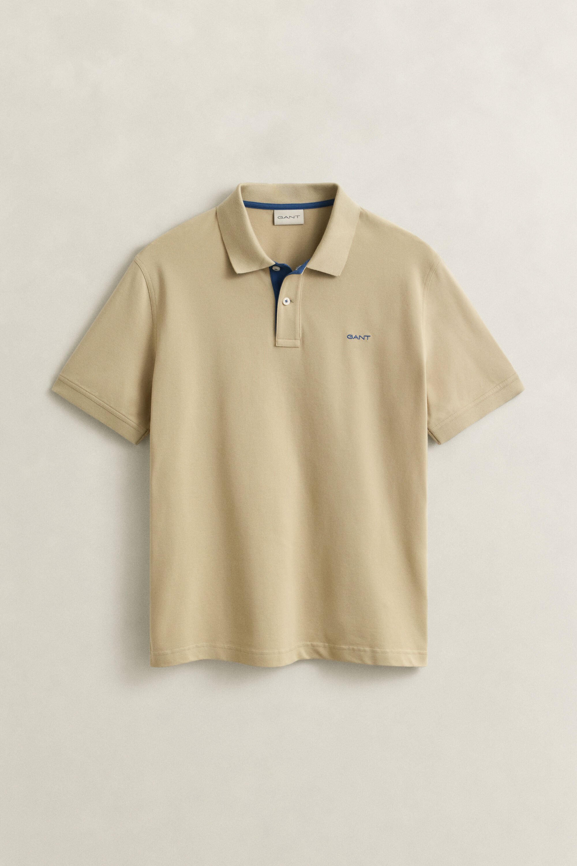 Piqué poloshirt met contrasterend detail