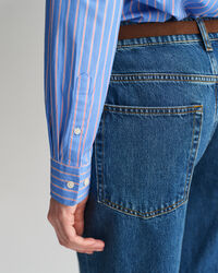 Chemise coupe regular en popeline à rayures classique