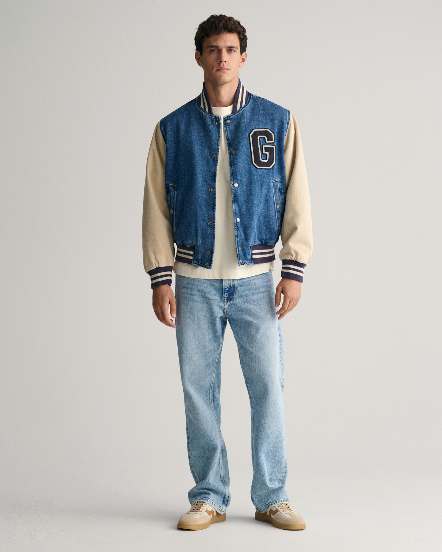 Veste en denim Varsity