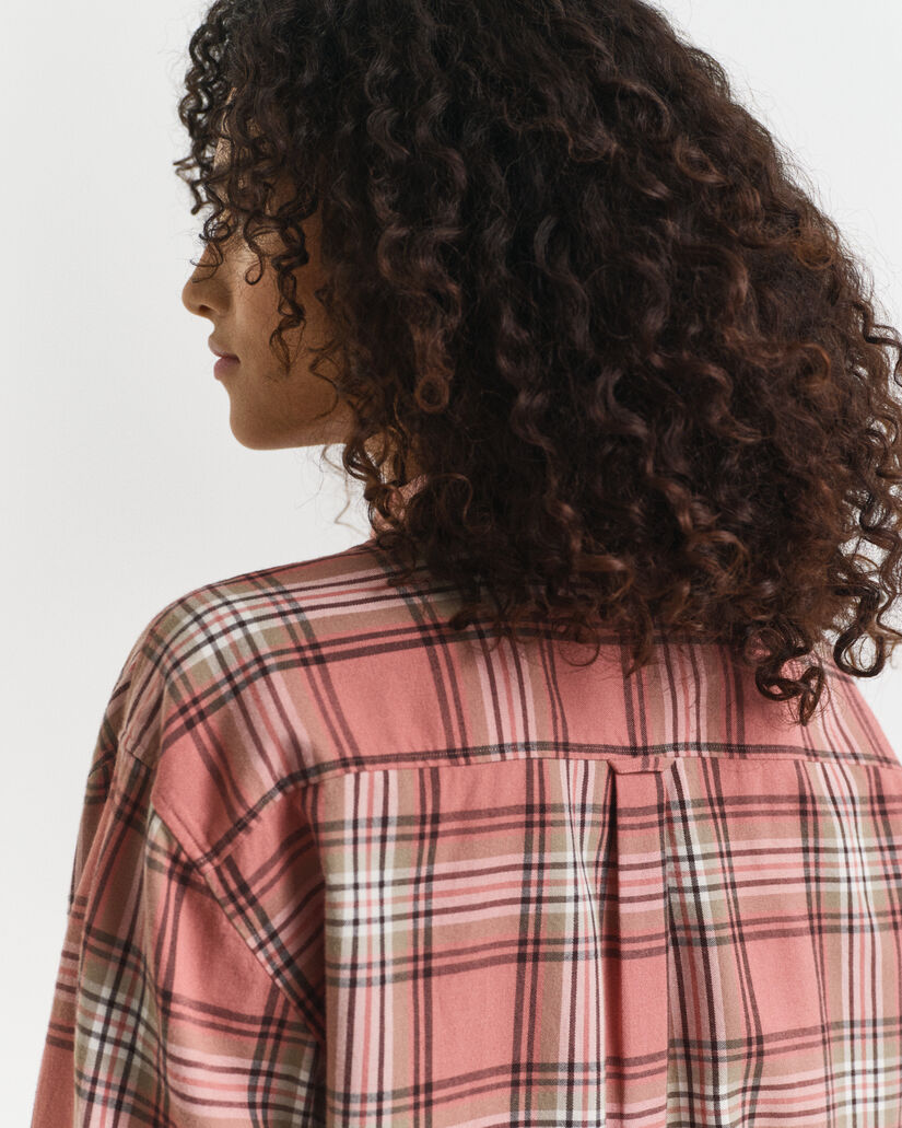 Relaxed Fit flanellen hemd met ruiten