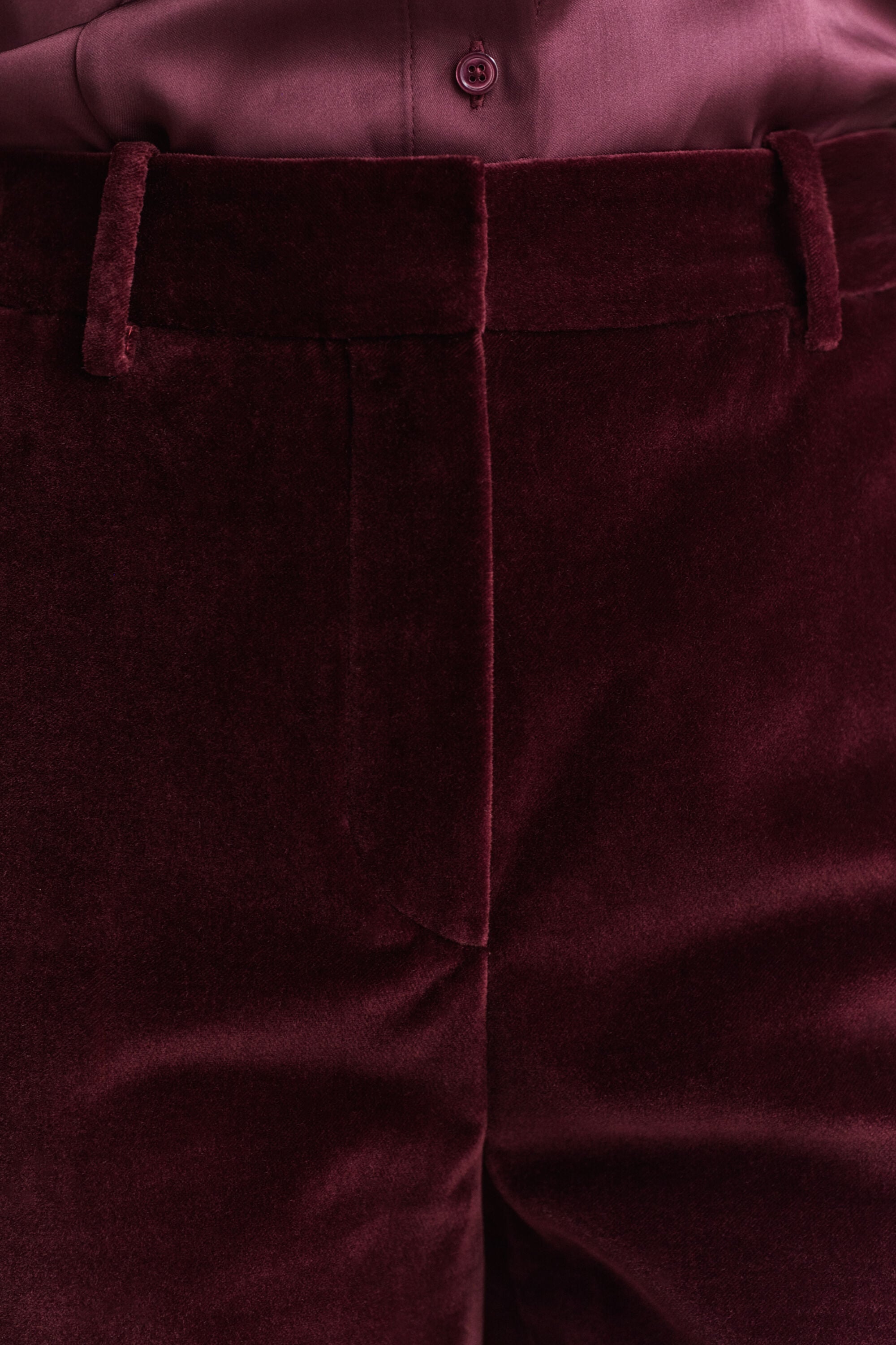 Geklede fluwelen broek