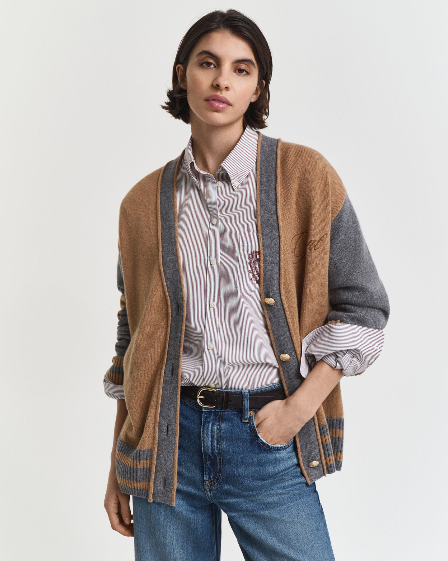 Cardigan col V GANT Varsity