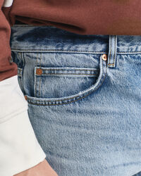 Bootcut jeans met vintage wassing