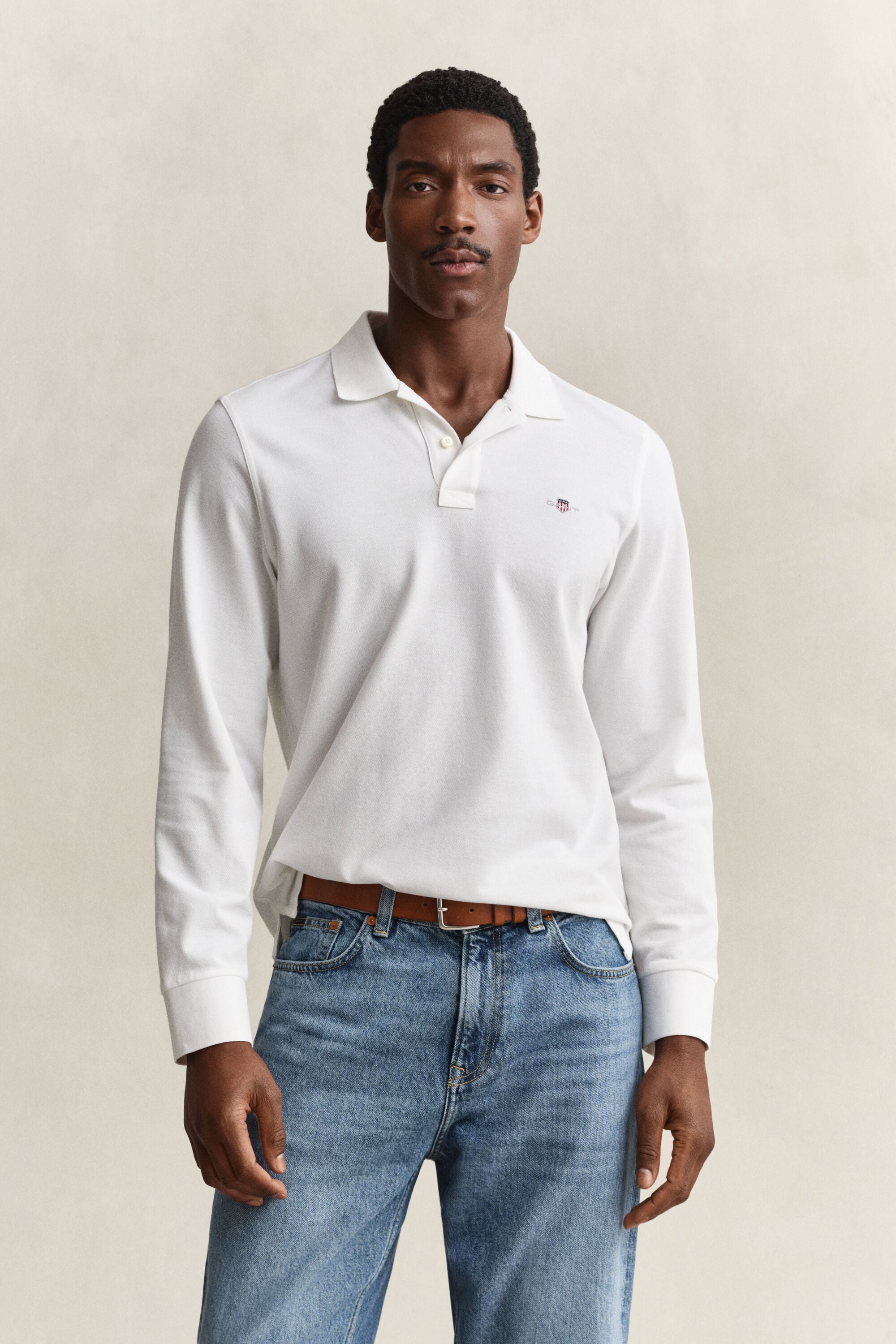 Polo Rugger en coton piqué avec écusson