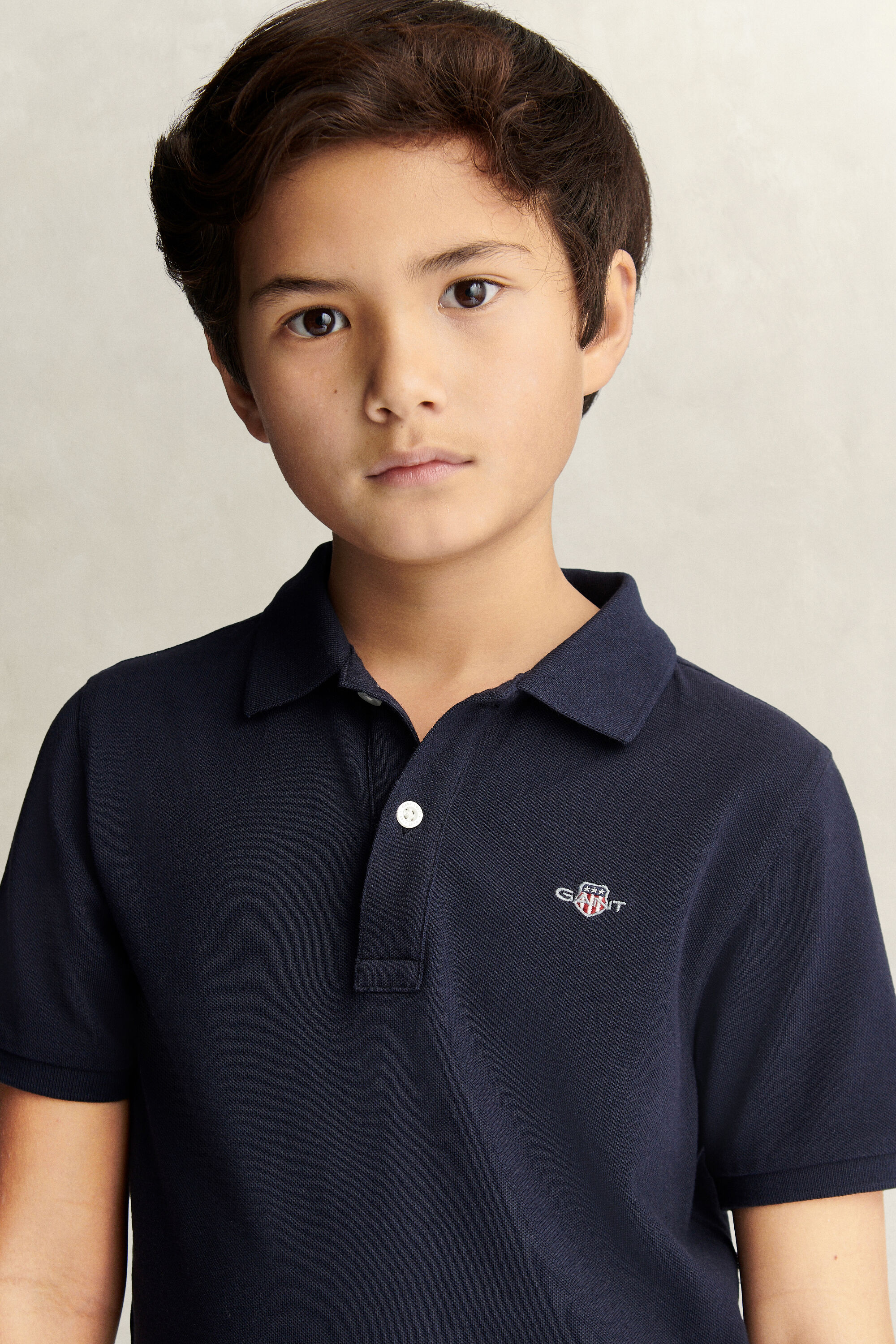 Teens Shield piqué poloshirt
