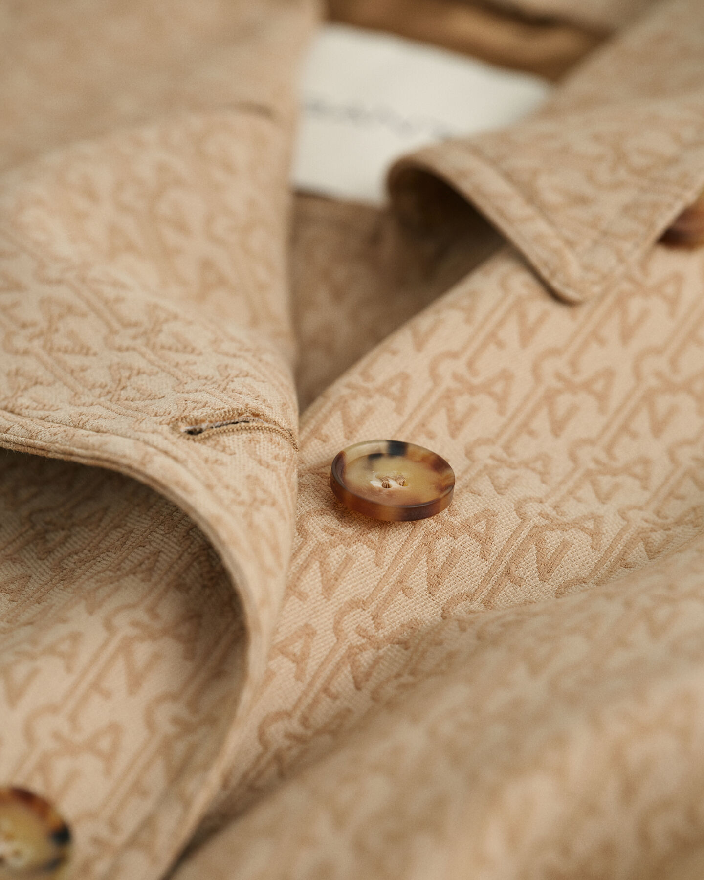 Monogram jacquard trenchcoat