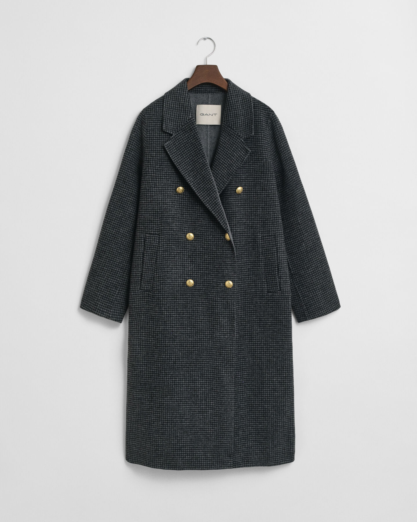 Manteau cousu main à carreaux