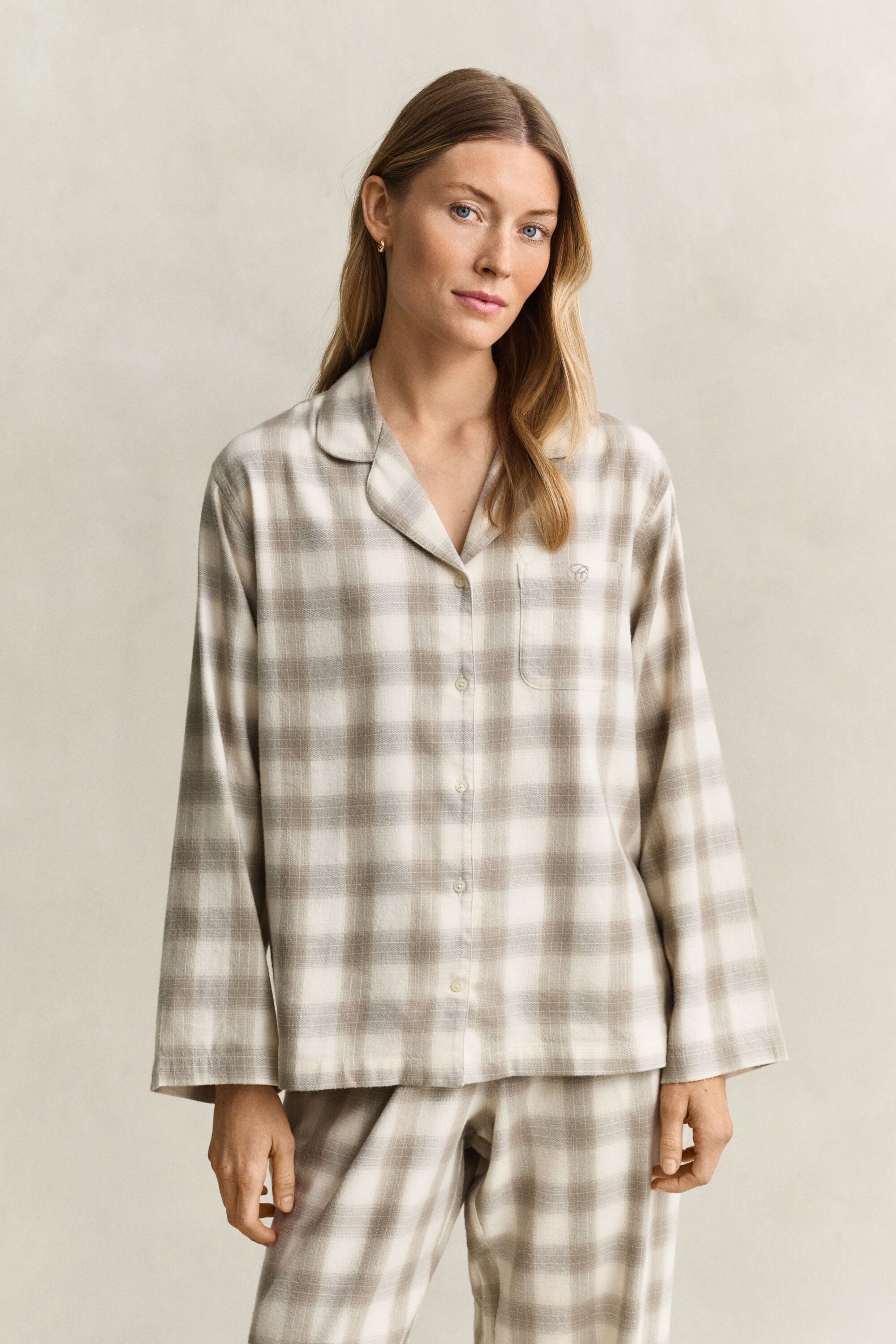 Geruite flanellen pyjama