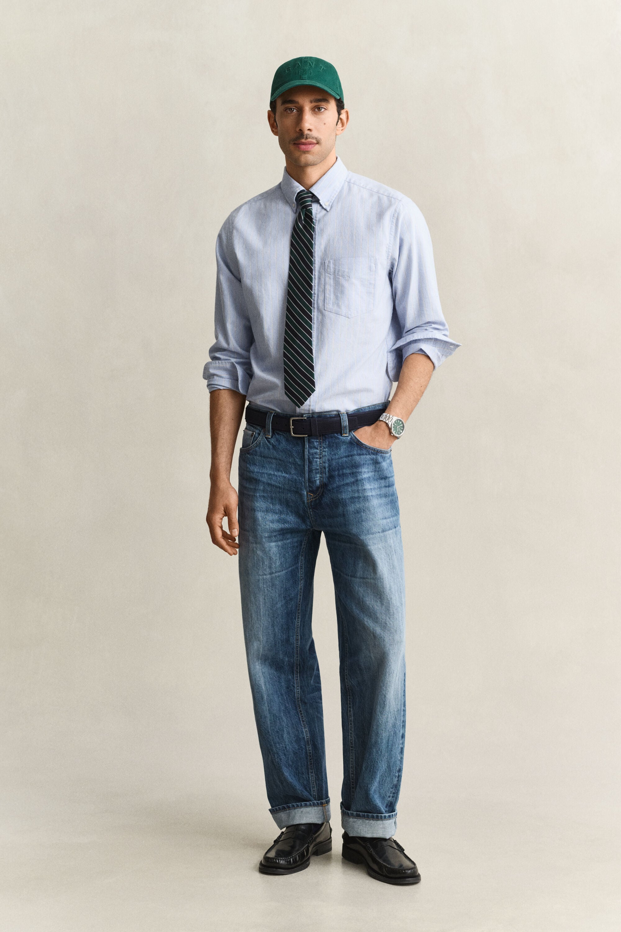 Jeans met een Archive-wassing
