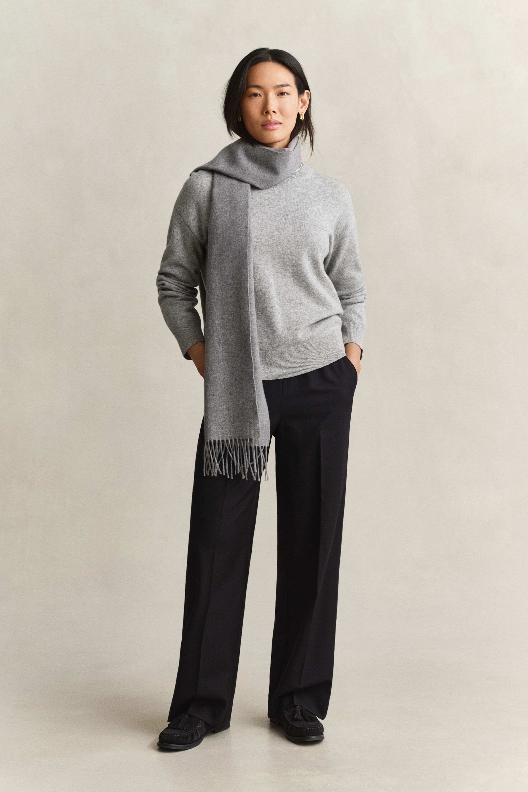 Pull col rond en laine d'agneau ultrafine