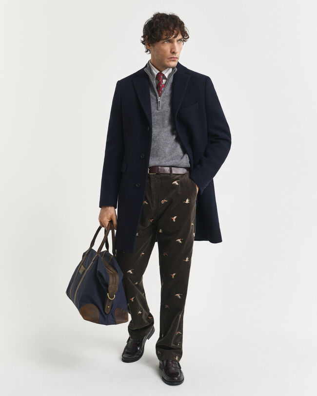 Klassieke wollen jas