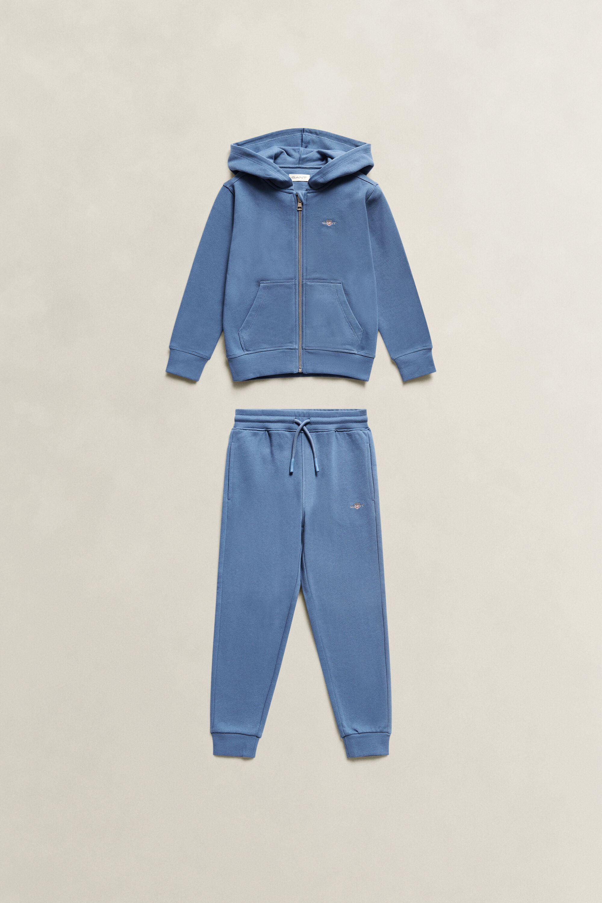 Ensemble sweat à capuche zippé avec écusson et pantalon de jogging Garçon