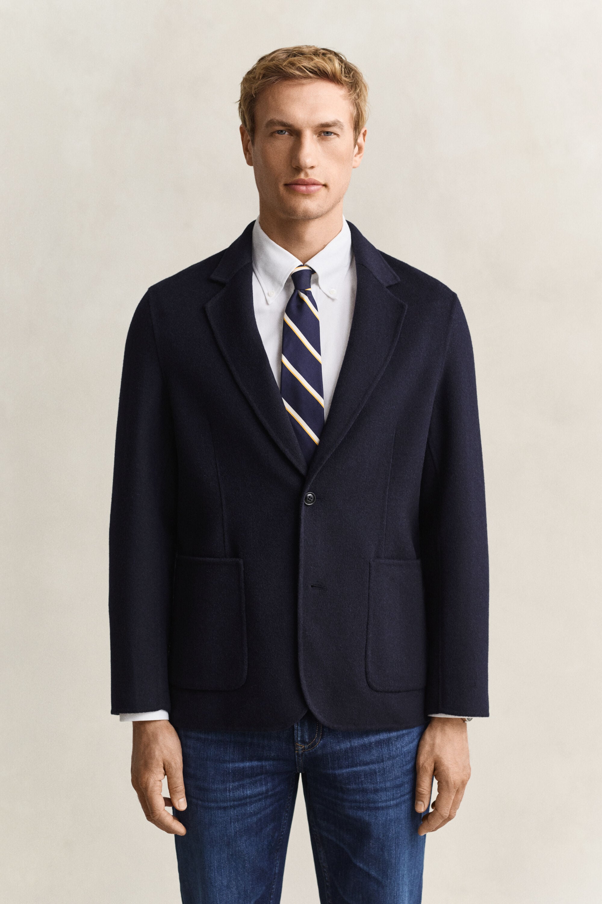 Veste blazer cousue main