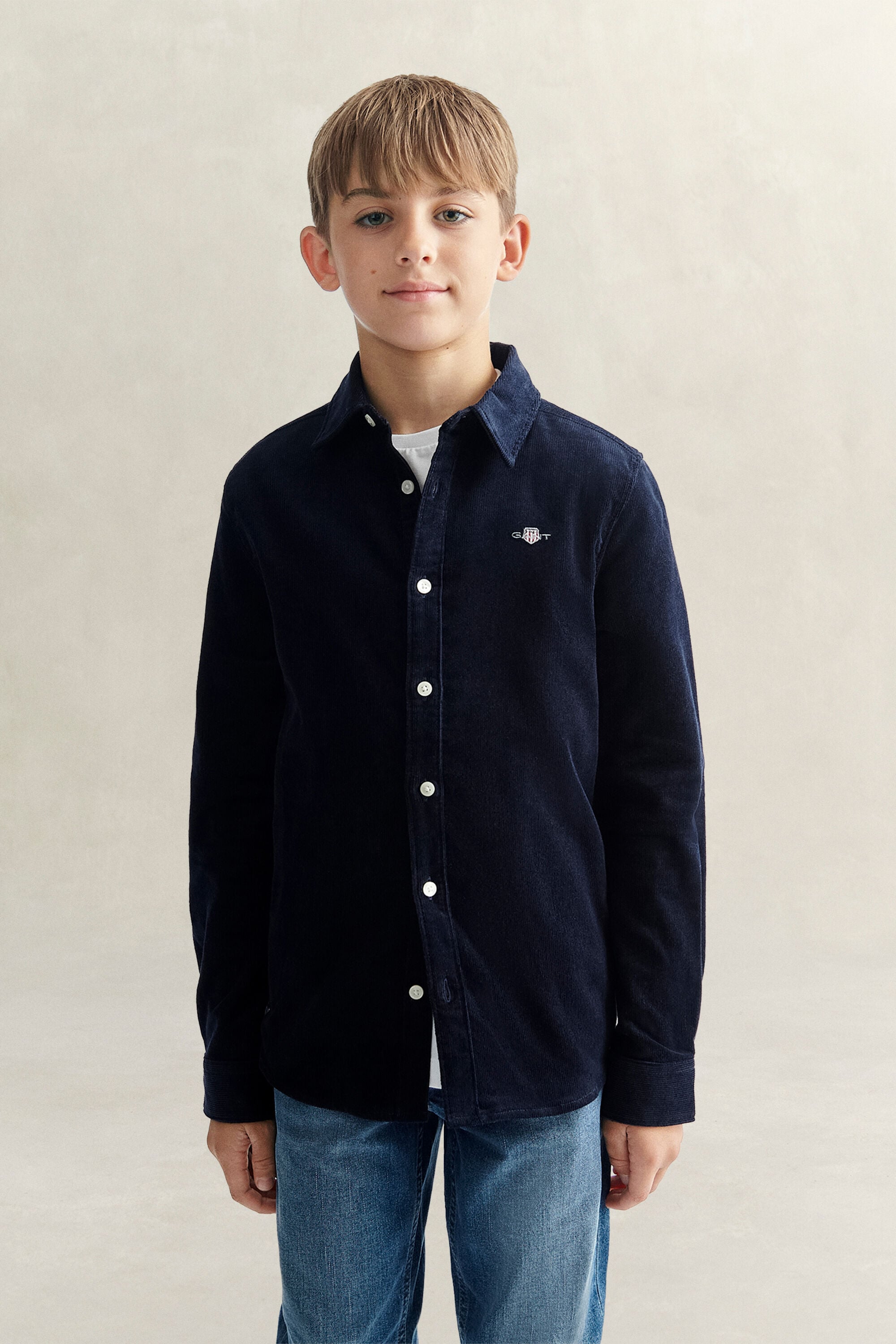 Chemise en velours côtelé Ado Garçon