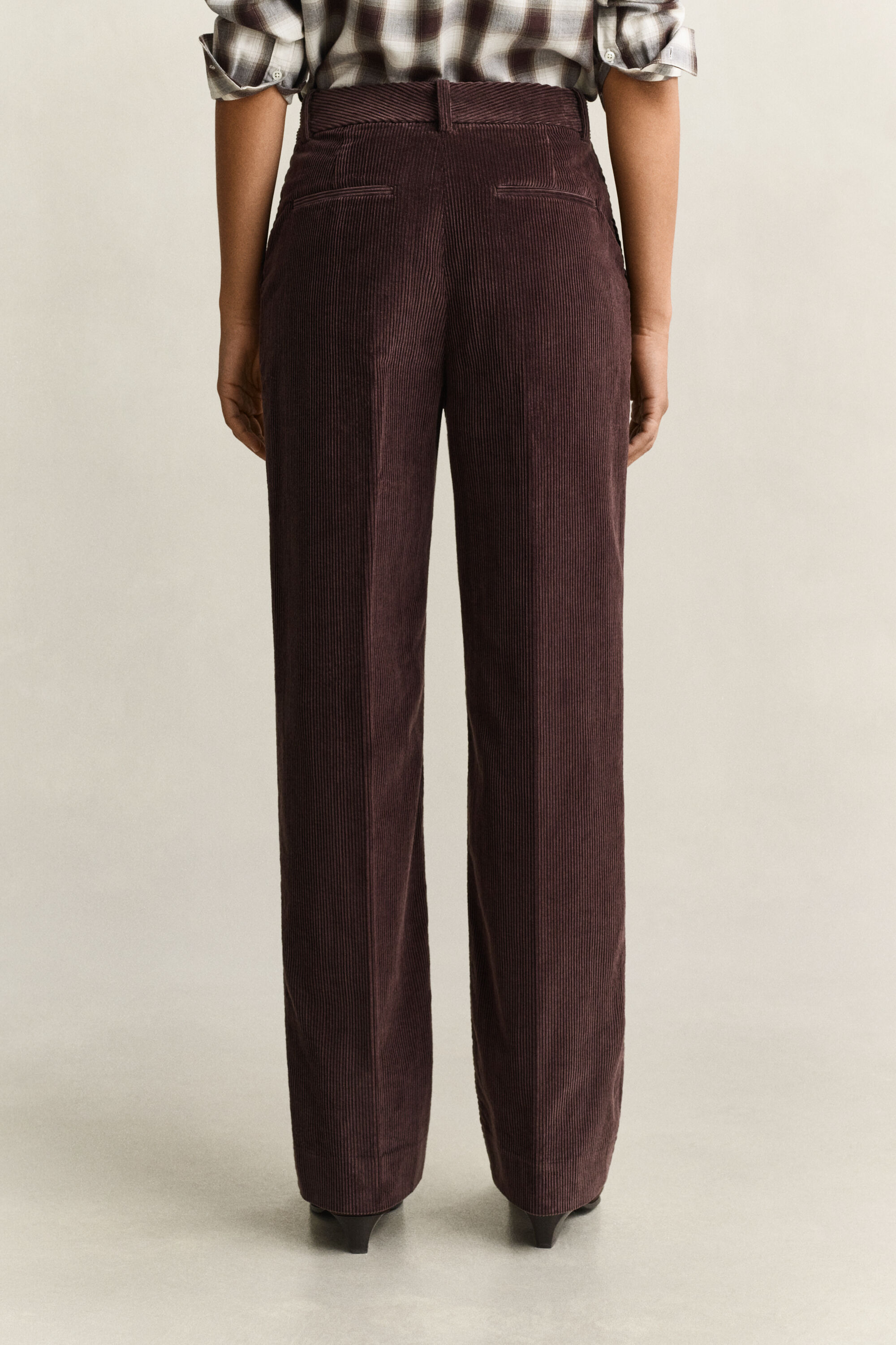 Geklede corduroy broek
