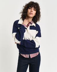 Rugger en piqué texturé à colour-block