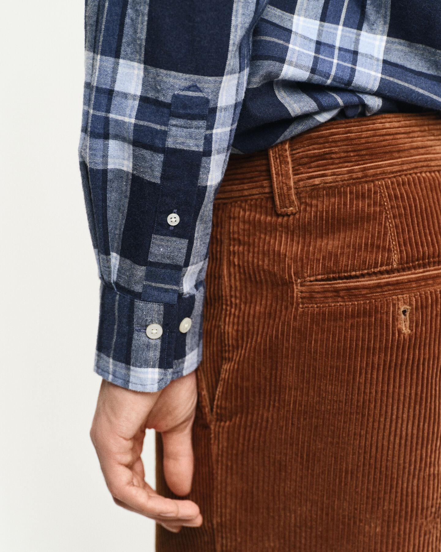 Chemise regular fit &agrave; motif &eacute;cossais effet chin&eacute;