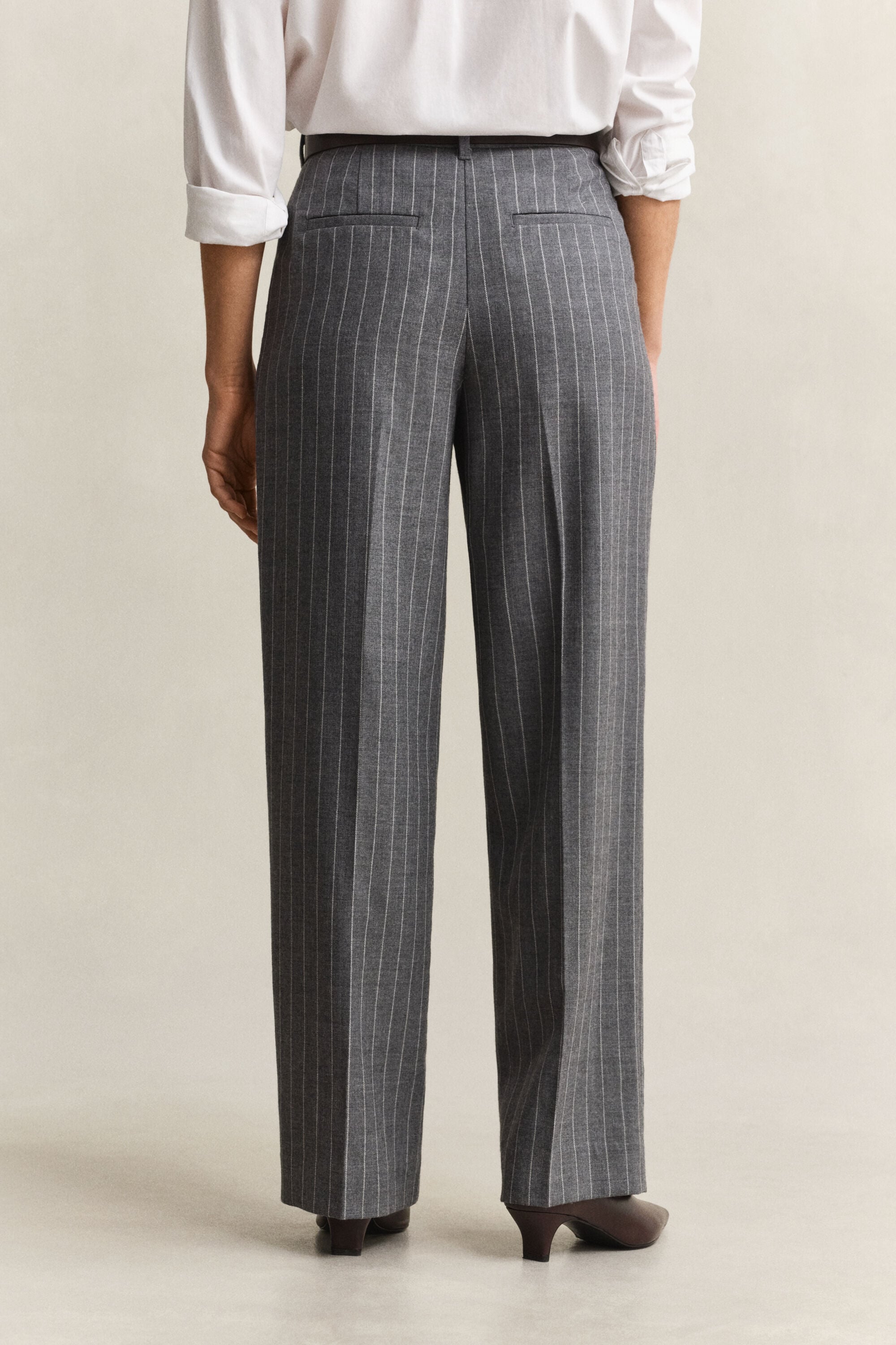 Pantalon en laine à rayures tennis