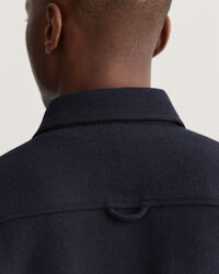 Surchemise en laine mélangée