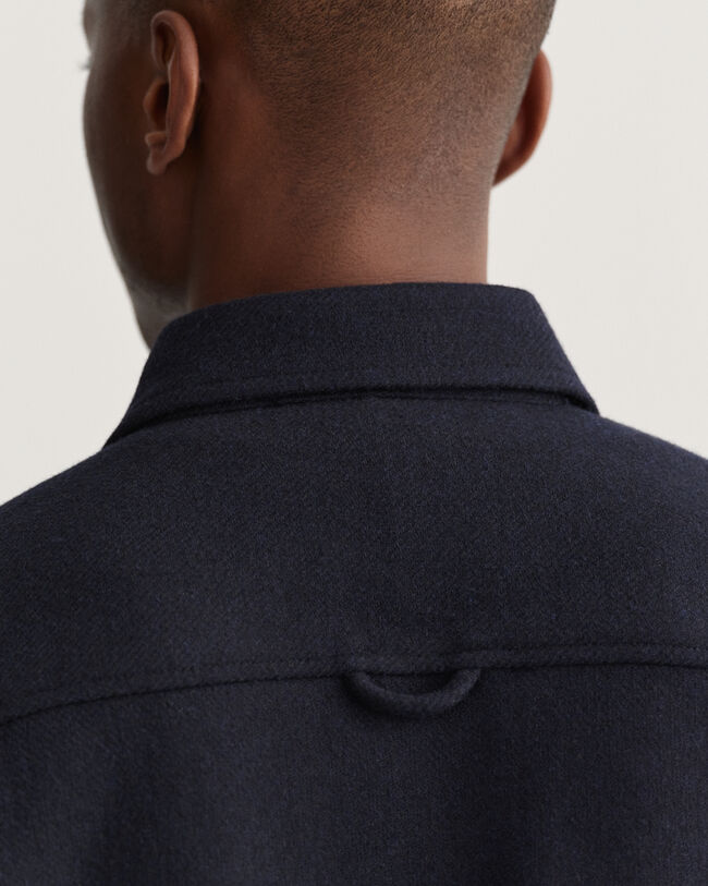 Surchemise en laine mélangée