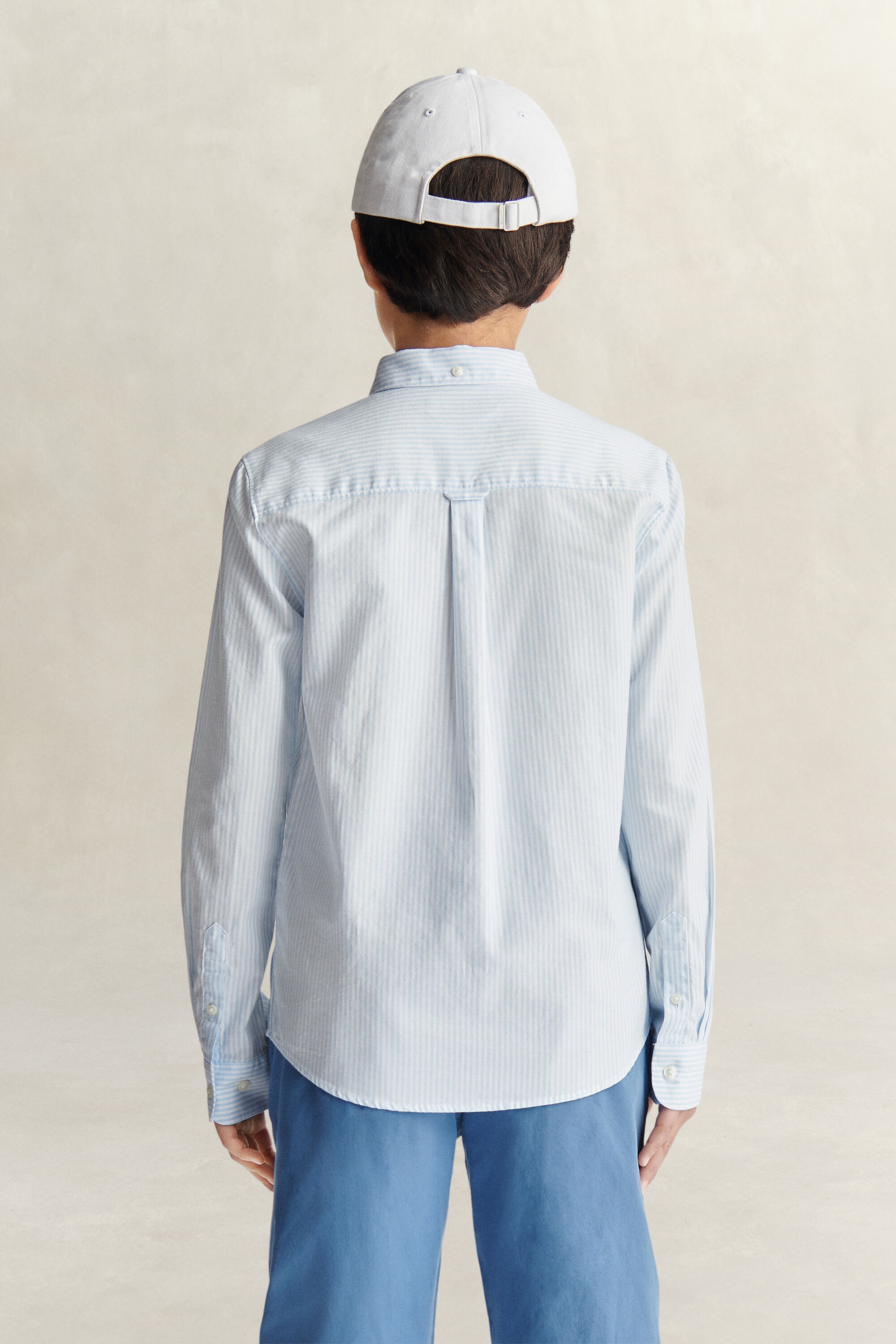 Chemise en coton Oxford à rayures Teen Boys