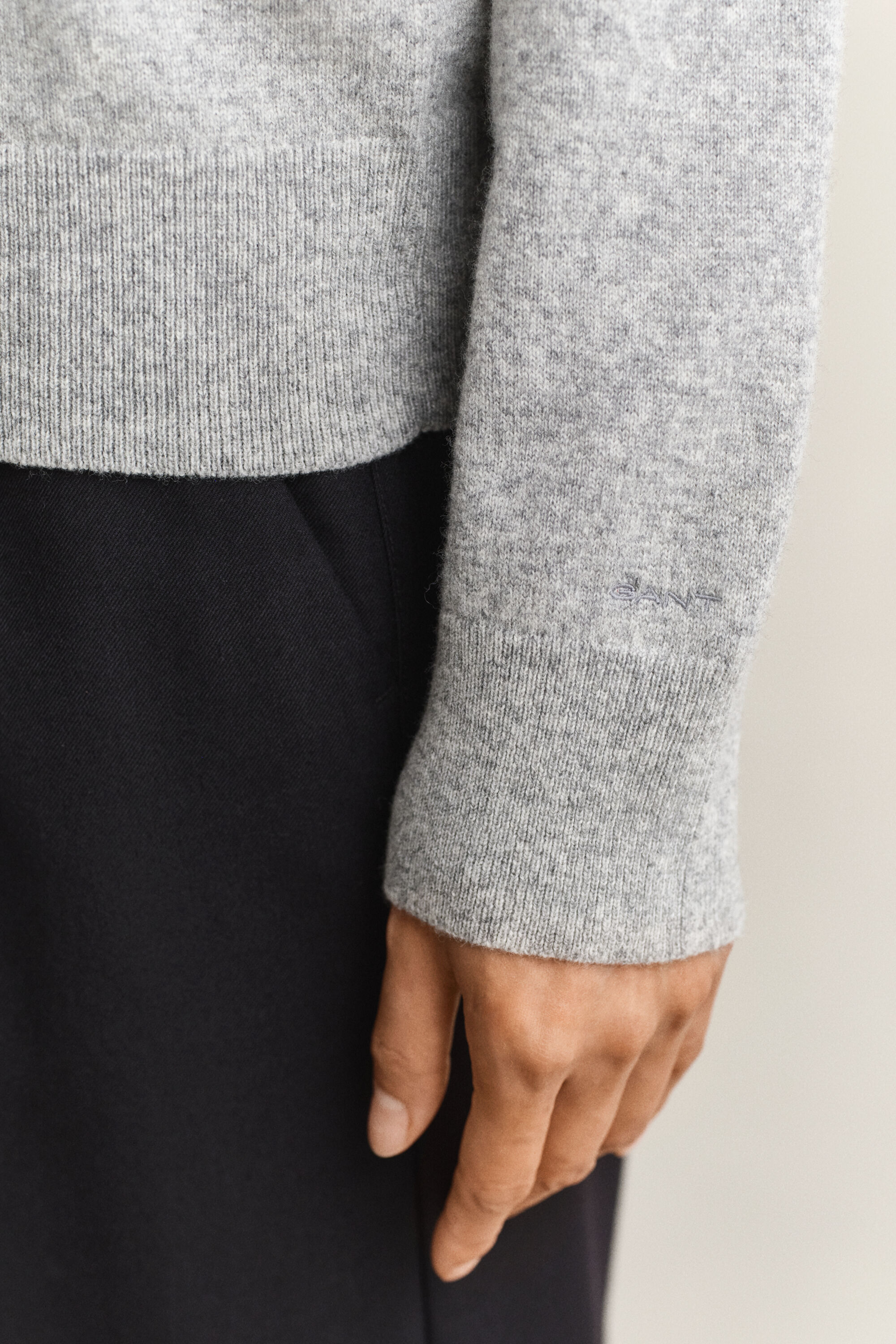 Pull col rond en laine d'agneau ultrafine