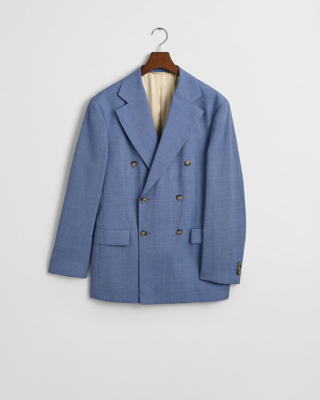 Veste de costume coupe regular en laine moulin&eacute;e