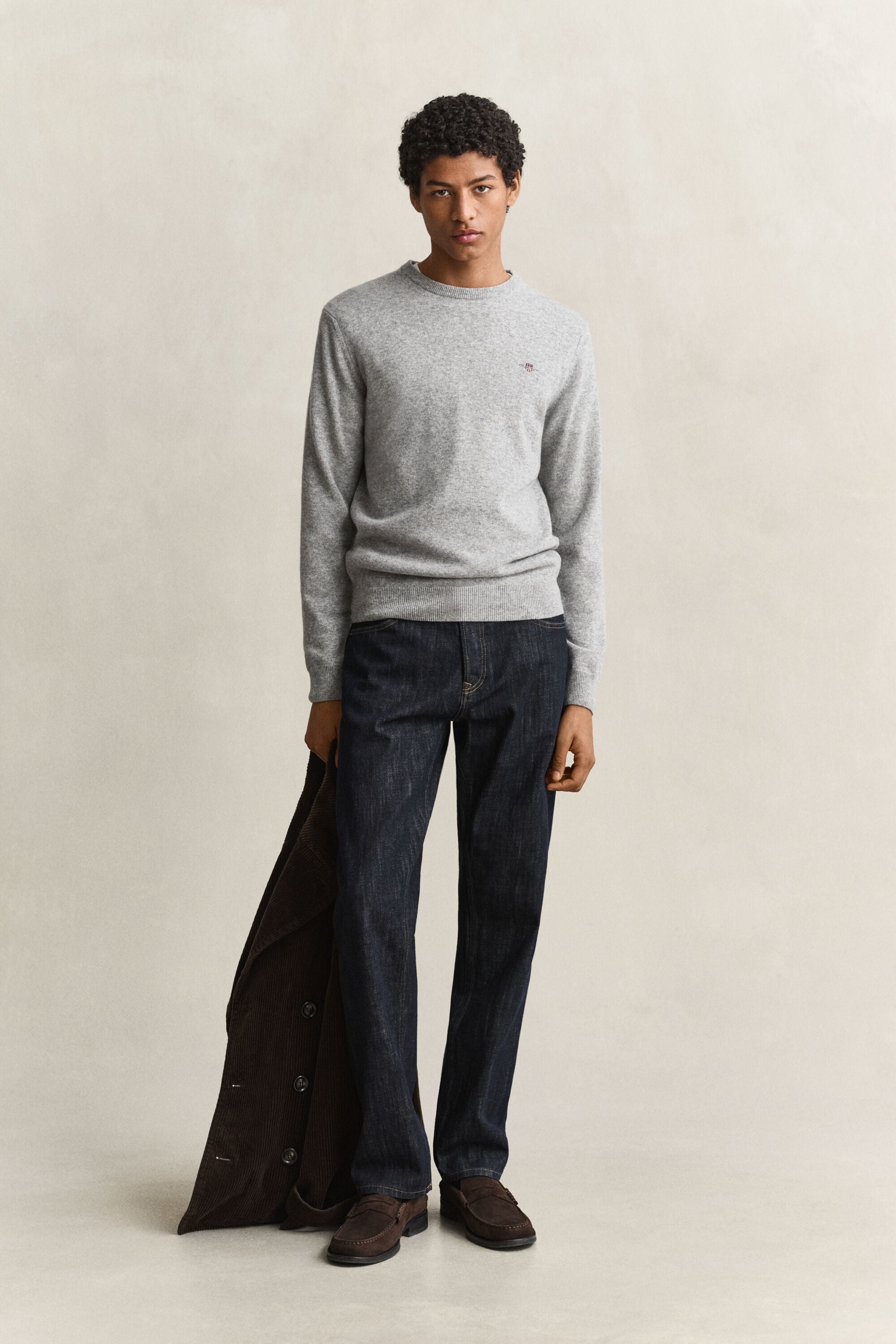 Pull col rond en laine d’agneau