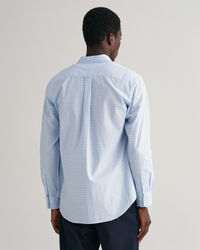 Regular Fit poplin hemd met Gingham-ruitje