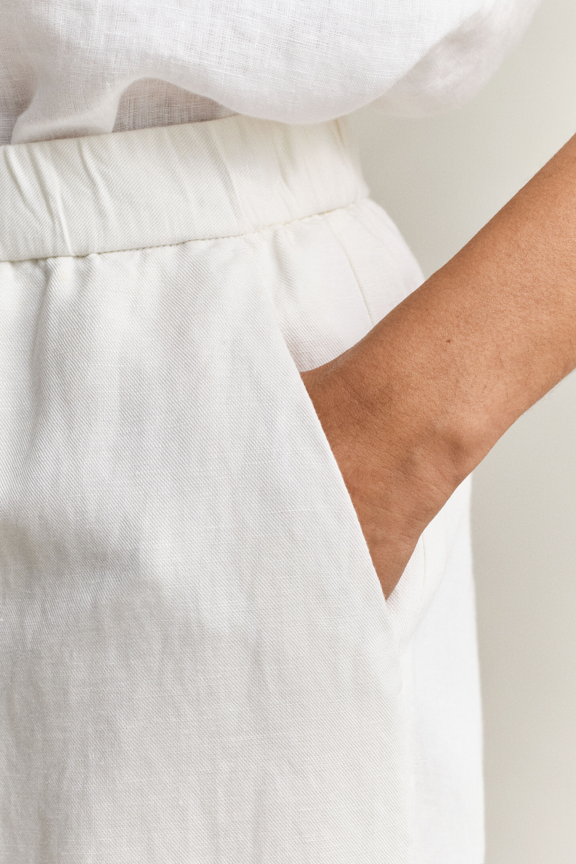 Pantalon en lin mélangé