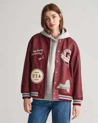 Leren GANT Varsity Jacket