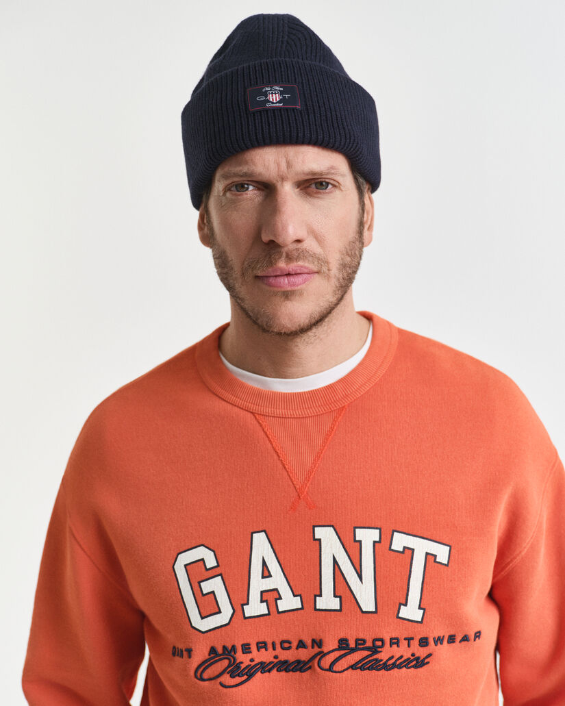 Sweat-shirt col rond logo universitaire