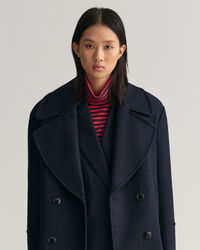 Caban en laine mélangée