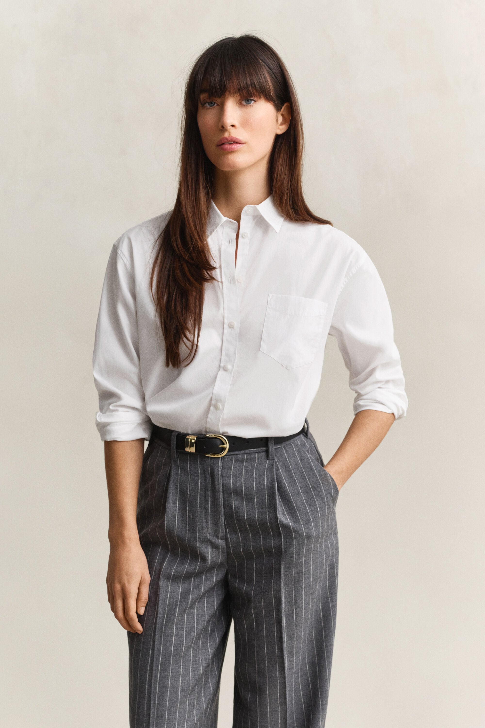 Relaxed Fit Classic overhemd van poplin