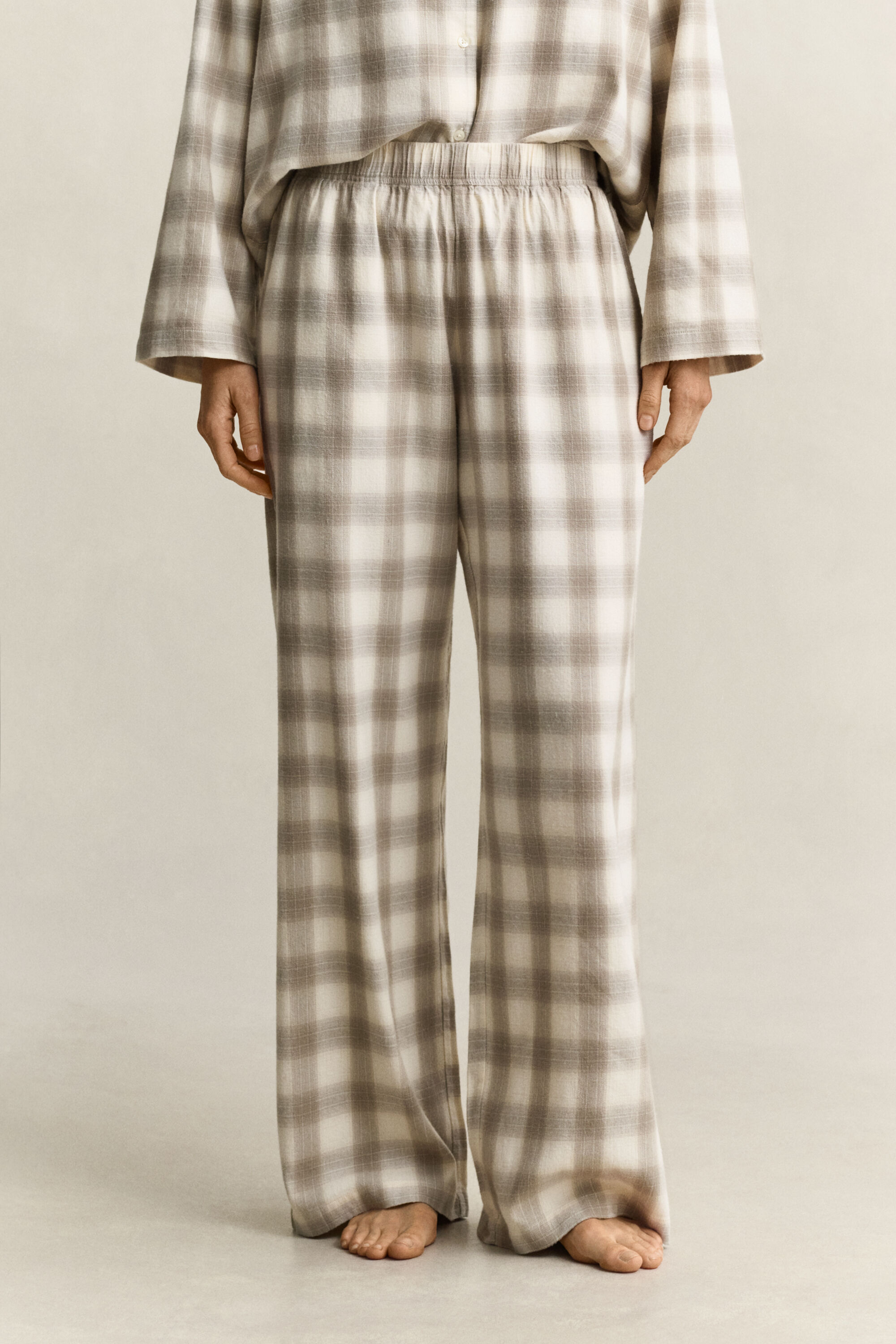 Geruite flanellen pyjama