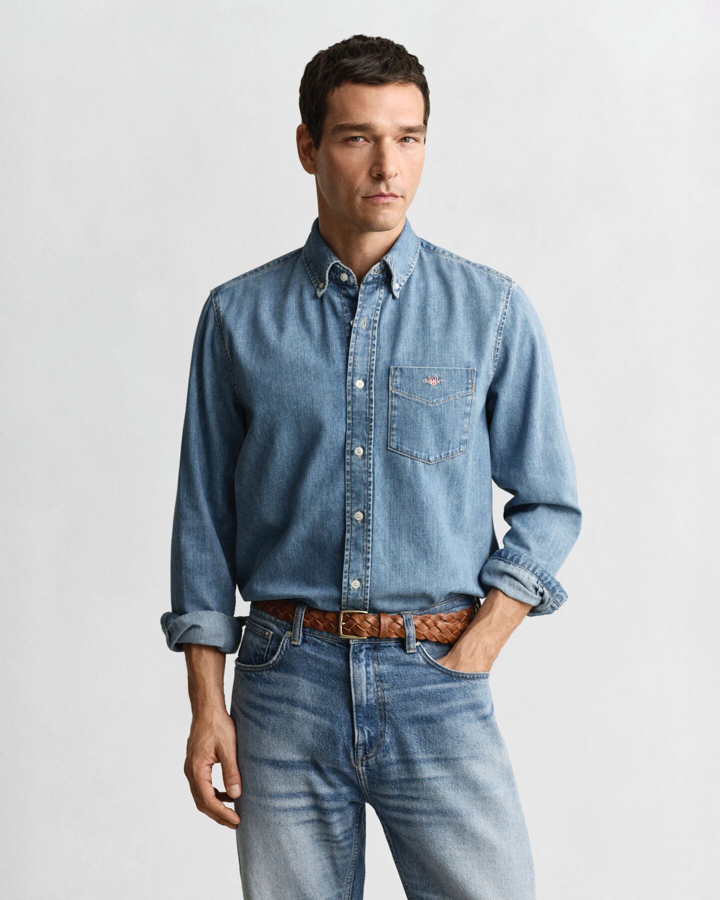 Chemise coupe regular en denim