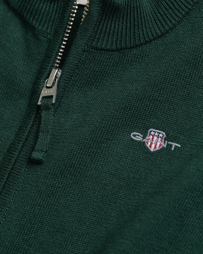 Cardigan zippé en coton Shield Enfant